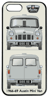 Austin Mini Van (ribbed roof) 1966 Phone Cover Vertical